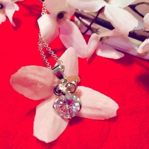 Owl Necklace accented with a Rhinestone NWOT